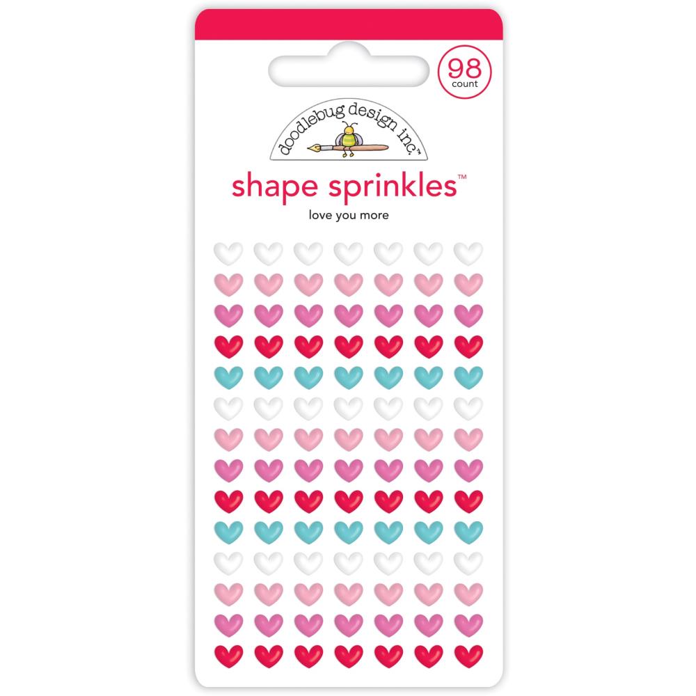 Doodlebug Design Lots of Love - Love You More Shape Sprinkles
