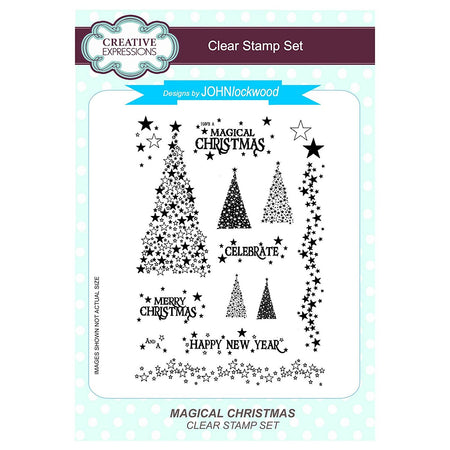 Creative Expressions Clear Stamp Set - Magical Christmas by John Lockwood