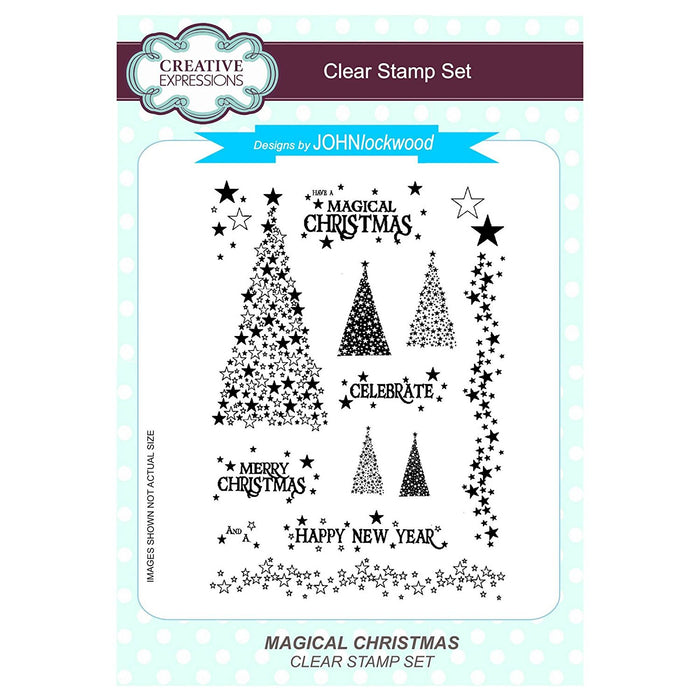 Creative Expressions Clear Stamp Set - Magical Christmas by John Lockwood