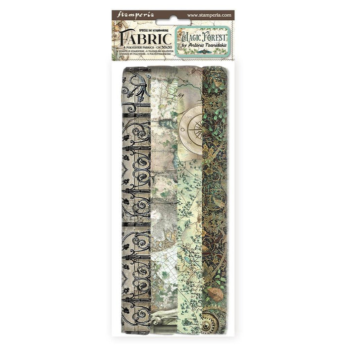 Stamperia Magic Forest - 12x12 Fabric