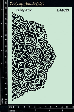 Dusty Attic Stencil - Mandala