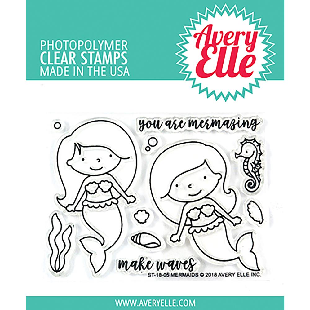 Avery Elle Clear Stamps - Mermaids