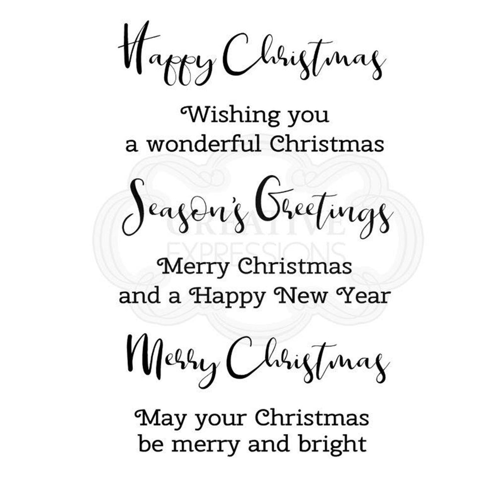 Woodware Clear Magic Singles Stamps - Merry & Bright