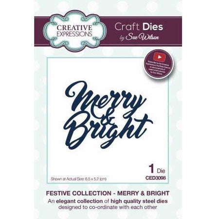 Creative Expressions Craft Die by Sue Wilson - Merry & Bright