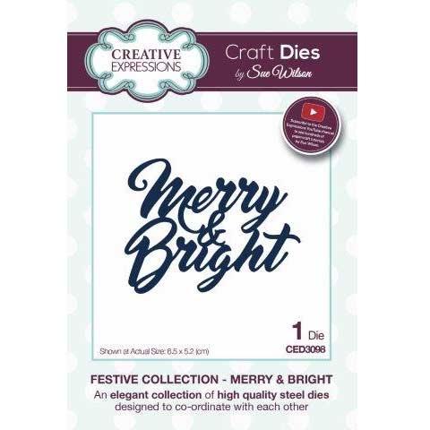Creative Expressions Craft Die by Sue Wilson - Merry & Bright