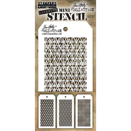 Tim Holtz Mini Layering Stencil - Set 27