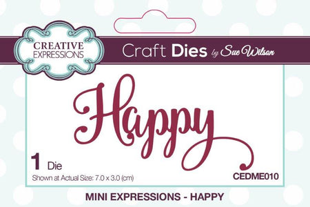 Creative Expressions Mini Expressions Die - Happy