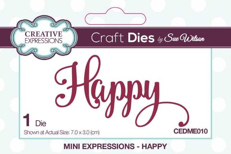 Creative Expressions Mini Expressions Die - Happy