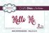 Creative Expressions Mini Expressions Die - Hello & Hi