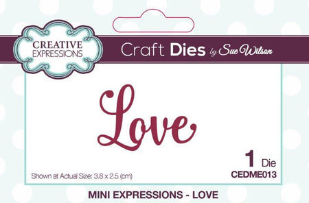 Creative Expressions Mini Expressions Die - Love