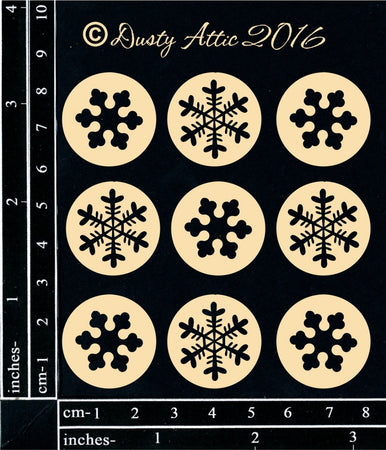 Dusty Attic - Mini Snowflake Disks