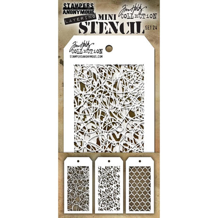 Tim Holtz Mini Layering Stencil - Set 24