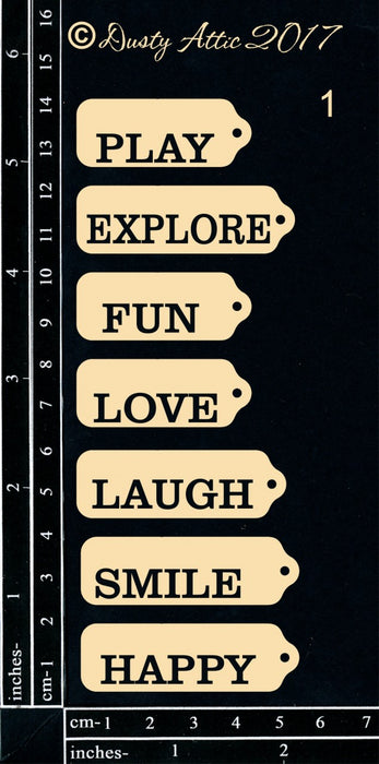 Dusty Attic - Mini Tags #1
