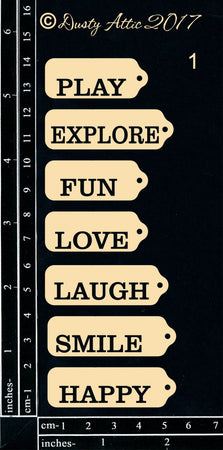 Dusty Attic - Mini Tags #1