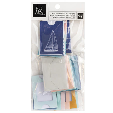 Heidi Swapp Set Sail - Mini Envelopes & Pockets