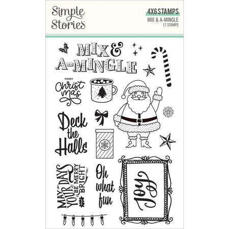 Simple Stories Mix & A Mingle - Clear Stamps