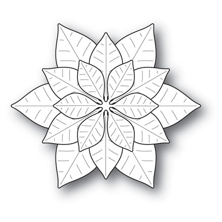 Poppystamps Die - Mod Poinsettias