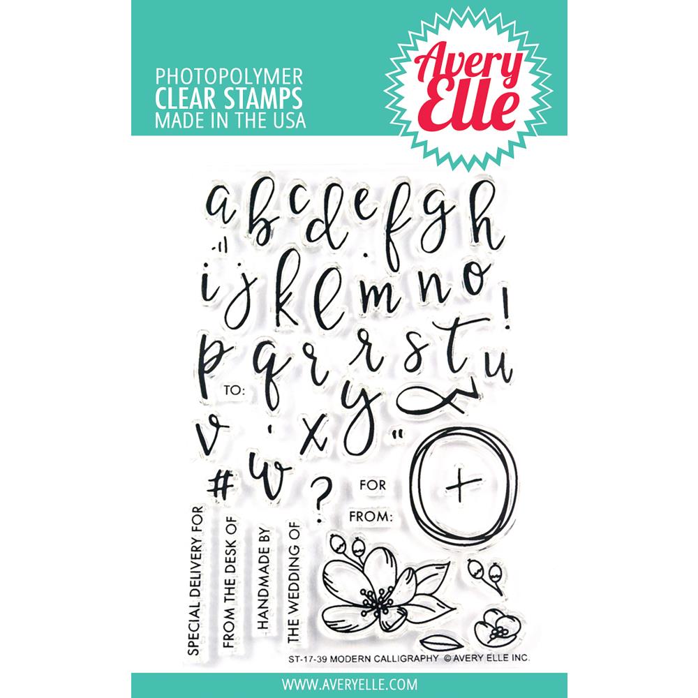Avery Elle Clear Stamps - Modern Calligraphy