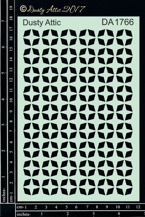 Dusty Attic Stencil - Mosaic