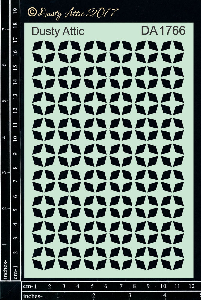 Dusty Attic Stencil - Mosaic