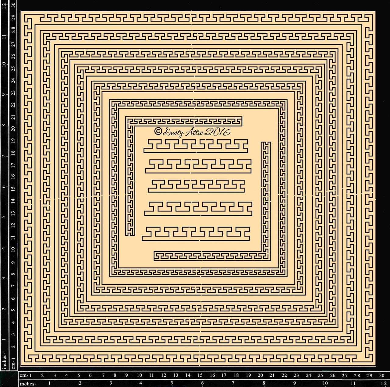 Dusty Attic - Notebook Edge Frames Square