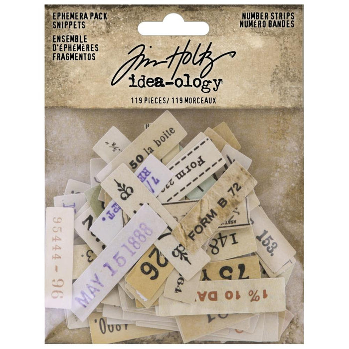 Tim Holtz Idea-ology - Ephemera Pack Number Strips