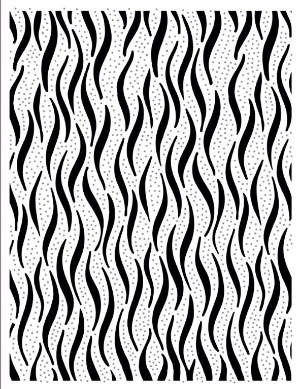 Creative Expressions 6x7.5 Pinpoint Embossing Folder - Ocean Waves