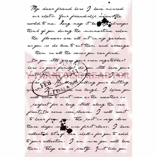 Woodware Clear Magic Singles Stamps - Old Letter
