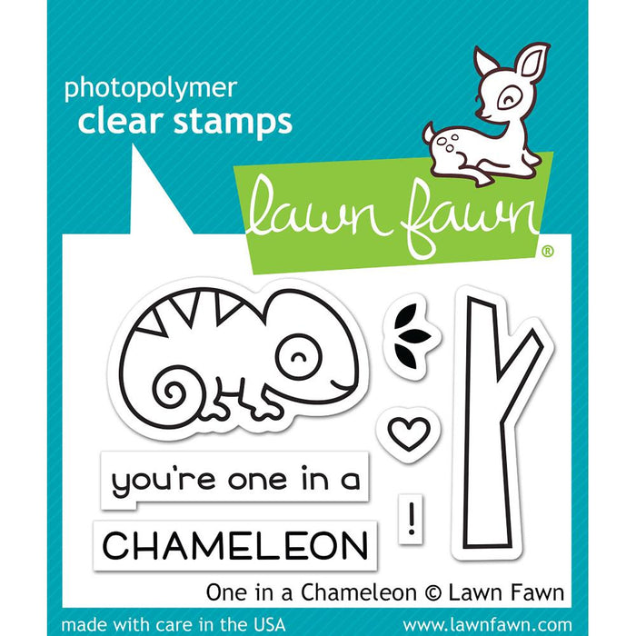 Lawn Fawn Clear Stamps - One in a Chameleon