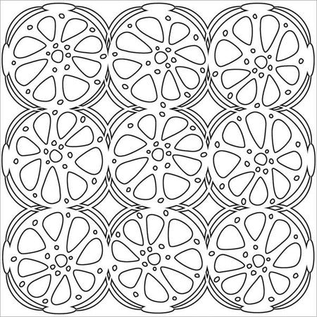 Crafter's Workshop 6x6 Template - Orange Slices