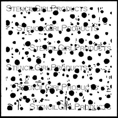 StencilGirl 6x6 Stencil - Organized Chaos