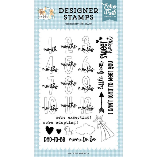 Echo Park Our Baby Boy - Months Stamps