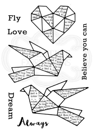 Woodware Clear Magic Singles Stamps - Paper Birds