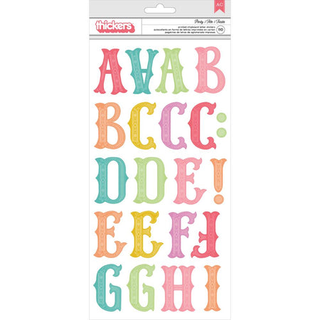 Pink Paislee Birthday Bash Chipboard Thickers - Party