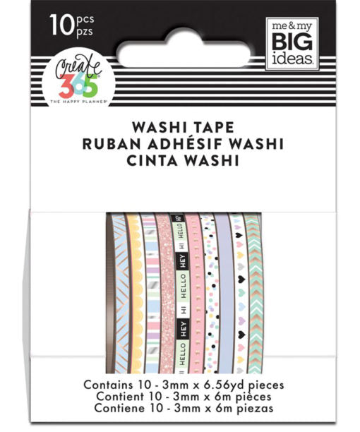 Me & My Big Ideas Happy Planner Mini Washi Tape - Pastels