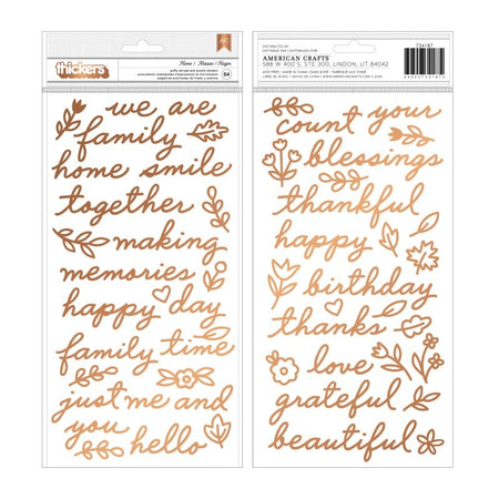 Pebbles This Is Family - Home Phrase Thickers