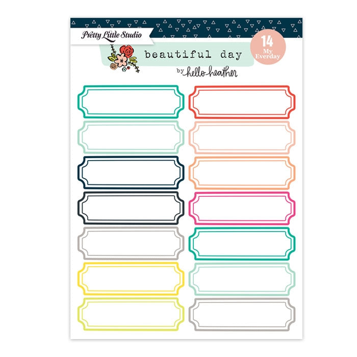 Pretty Little Studio Beautiful Day - Picnic Labels Cut-Aparts 