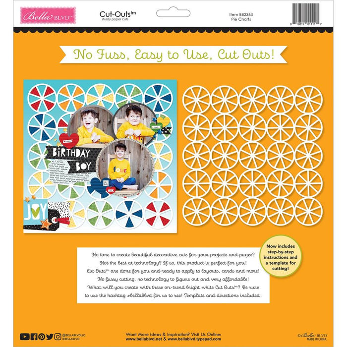 Bella Blvd Cut-Outs - Pie Charts