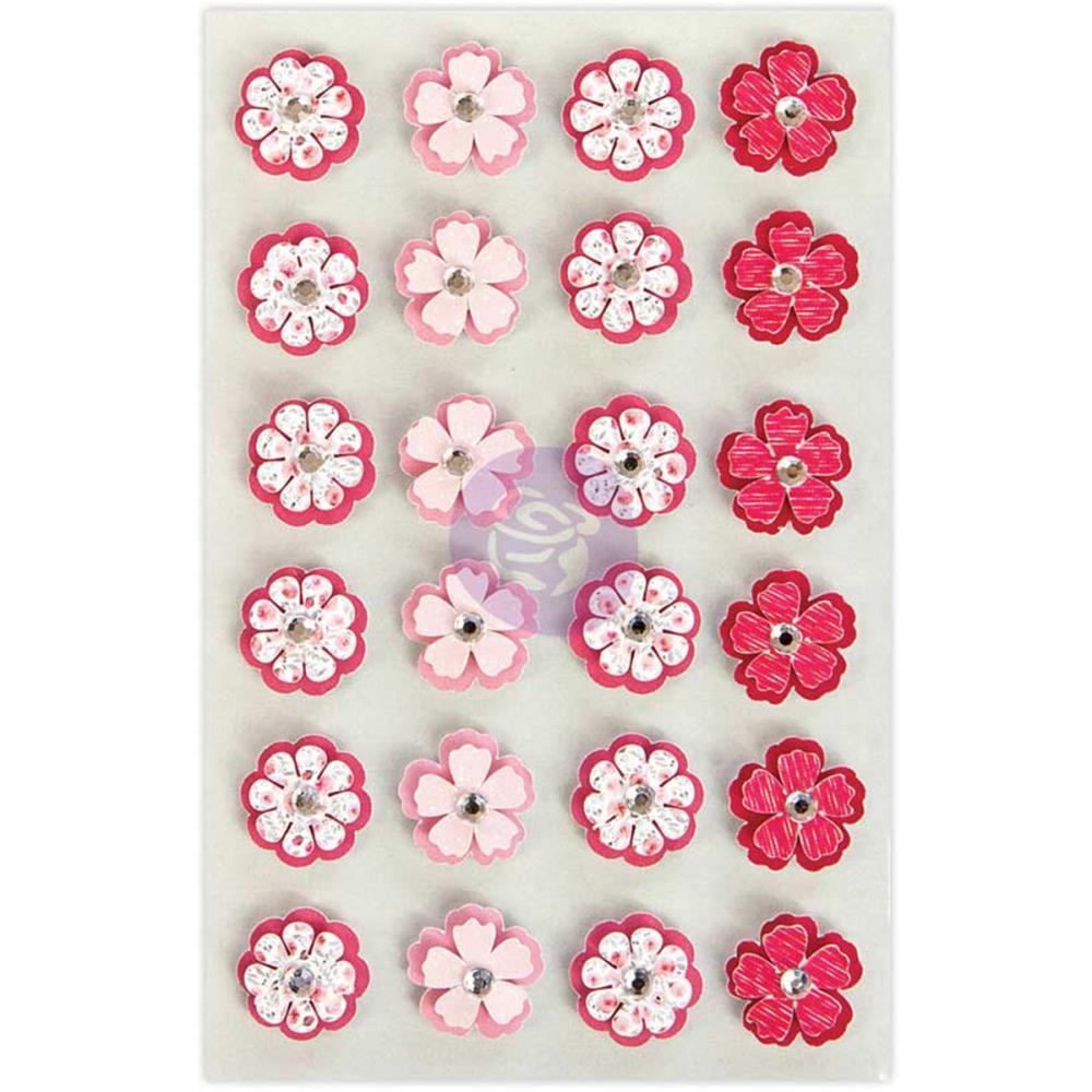 Prima Traveler's Journal Flowers - Pink Petals