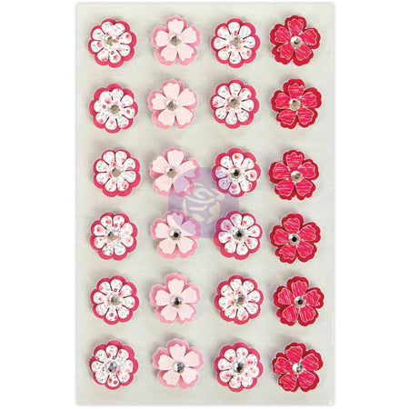 Prima Traveler's Journal Flowers - Pink Petals