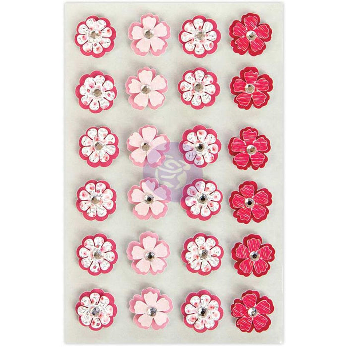 Prima Traveler's Journal Flowers - Pink Petals