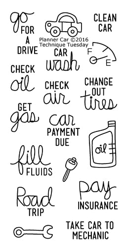 Technique Tuesday - Planner Car