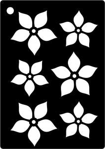Creative Expressions Mini Stencil - Poinsettia