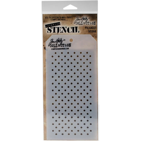 Tim Holtz Layering Stencil - Polkadot