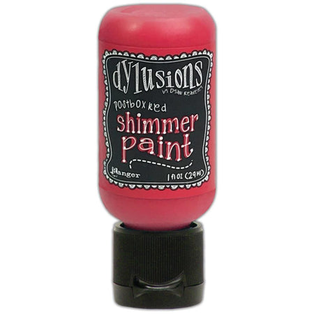 Dylusions 1oz Shimmer Paint - Postbox Red