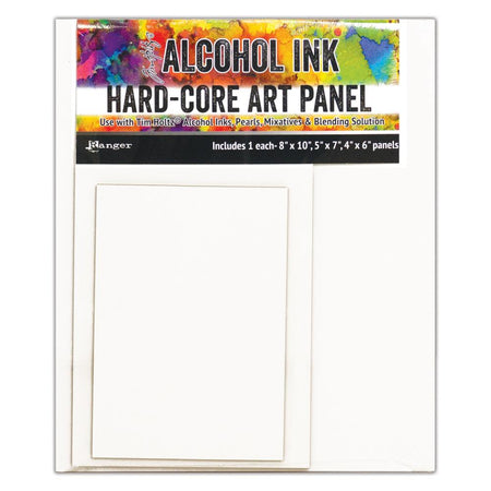 Ranger Tim Holtz Alcohol Ink Hard-Core Art Panel - Rectangles Mixed