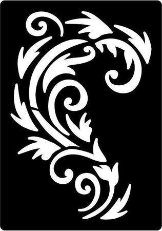 Creative Expressions Mini Stencil - Regal Flourish