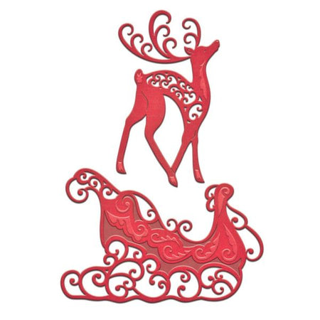 Spellbinders Holiday Shapeabilities - Reindeer & Sleigh