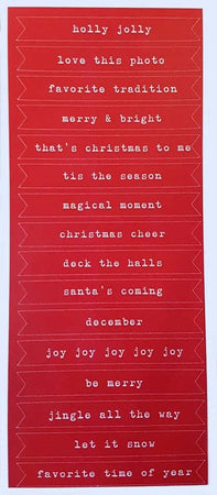 Pretty Little Studio Holly Jolly - Remember Flag Stickers 