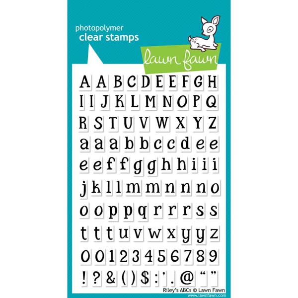 Lawn Fawn Clear Stamps - Riley's ABCs 